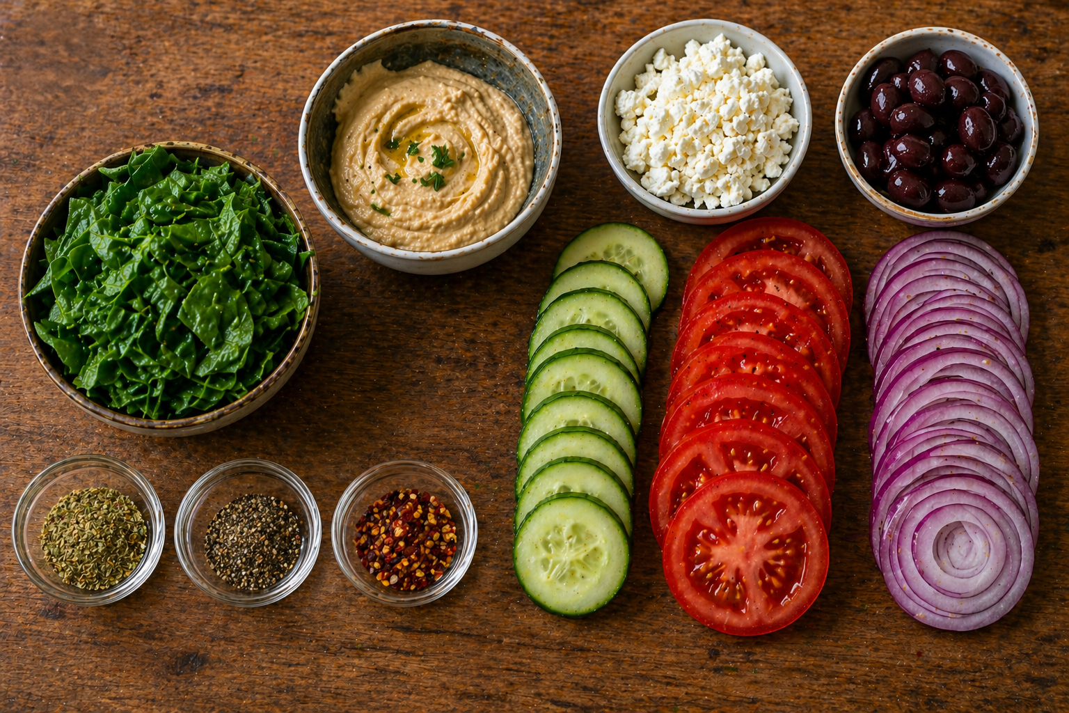 ingredients for high protein veg sandwich filling