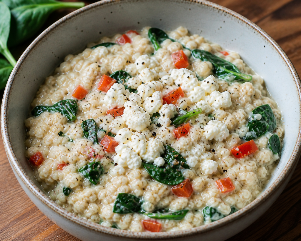 High-Protein Cottage Cheese Oats